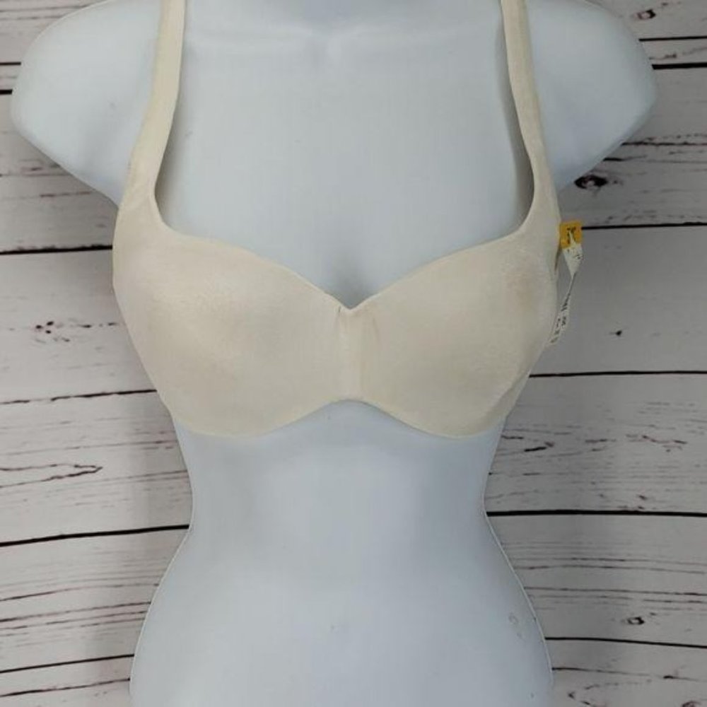 Natori 34C Cream Colored Push Up Style Bra